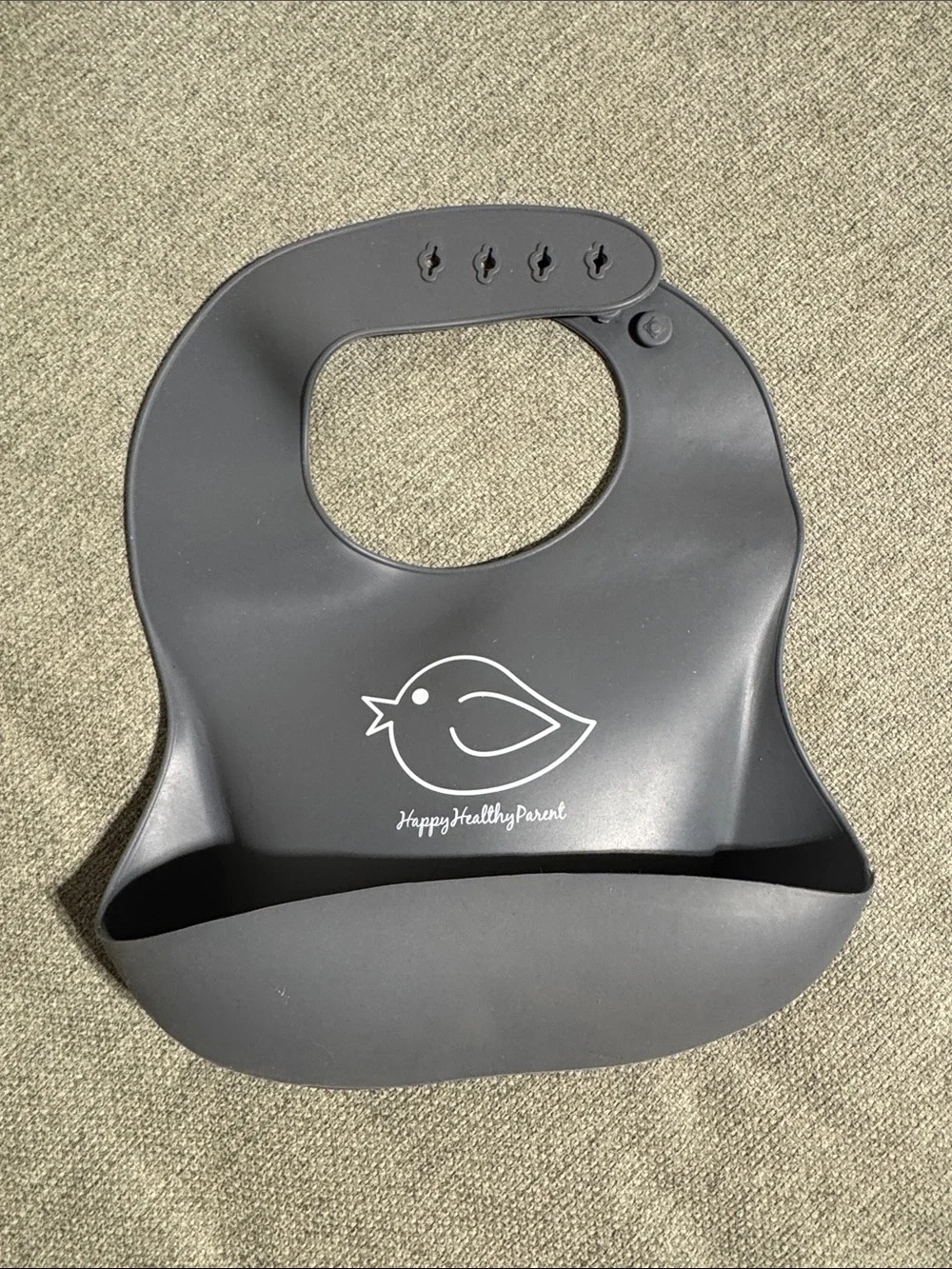 Silicone Baby Bib - Blue, Green, Gray, Orange